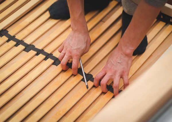 Tidyard Strutrua Divano Letto Estensibile Moderno in Legno Massello di